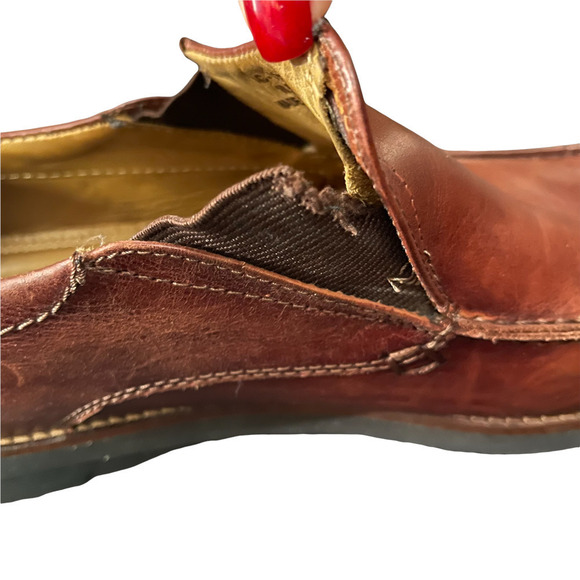 AMERICAN Classic by De La Rentis Men's AC Slip-On Brown Leather Shoes Size 10.5M - Picture 8 of 8